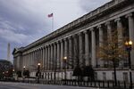The U.S. Treasury building in Washington, D.C., U.S., on Sunday, Dec. 19, 2021. 