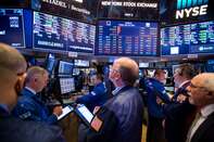 Trading On The Floor Of The NYSE As U.S. Stocks Fluctuate, Treasuries Rise