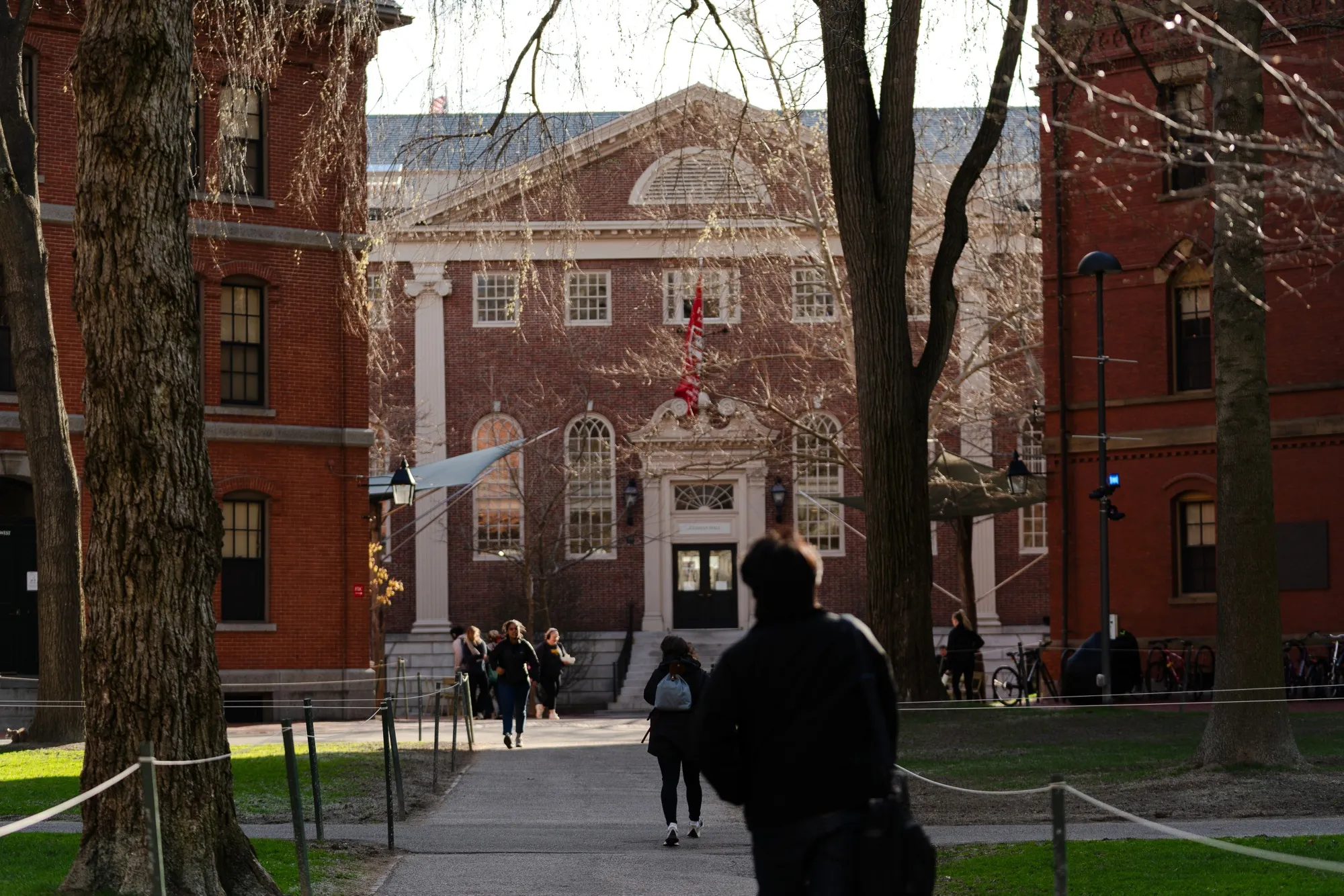 The Harvard University campus in Cambridge, Massachusetts.