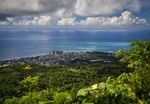 The view from Mount Tapochau on Saipan Island.