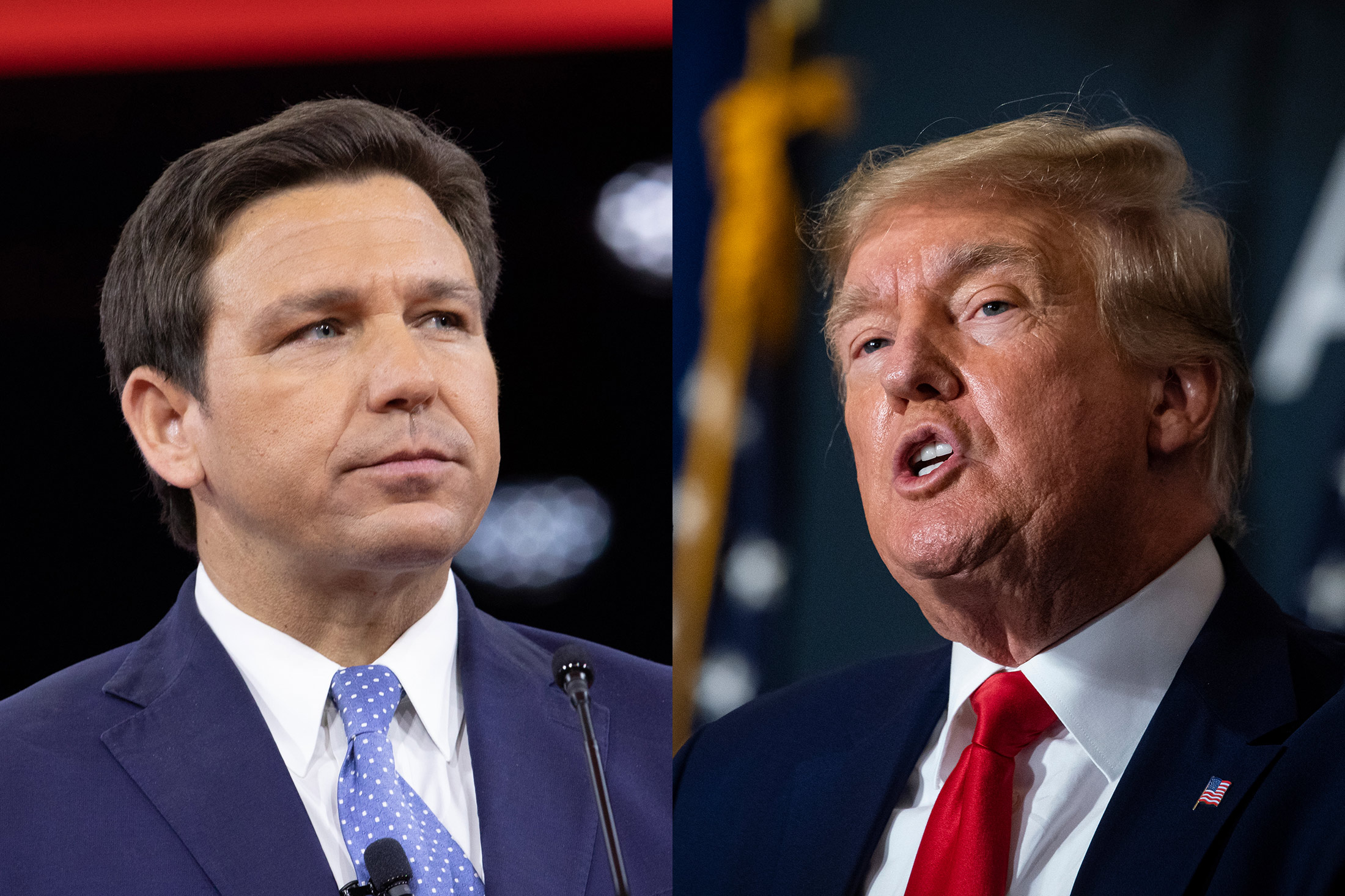 Trump, DeSantis Shifting Popularity Makes Big-Money Donors Uneasy ...