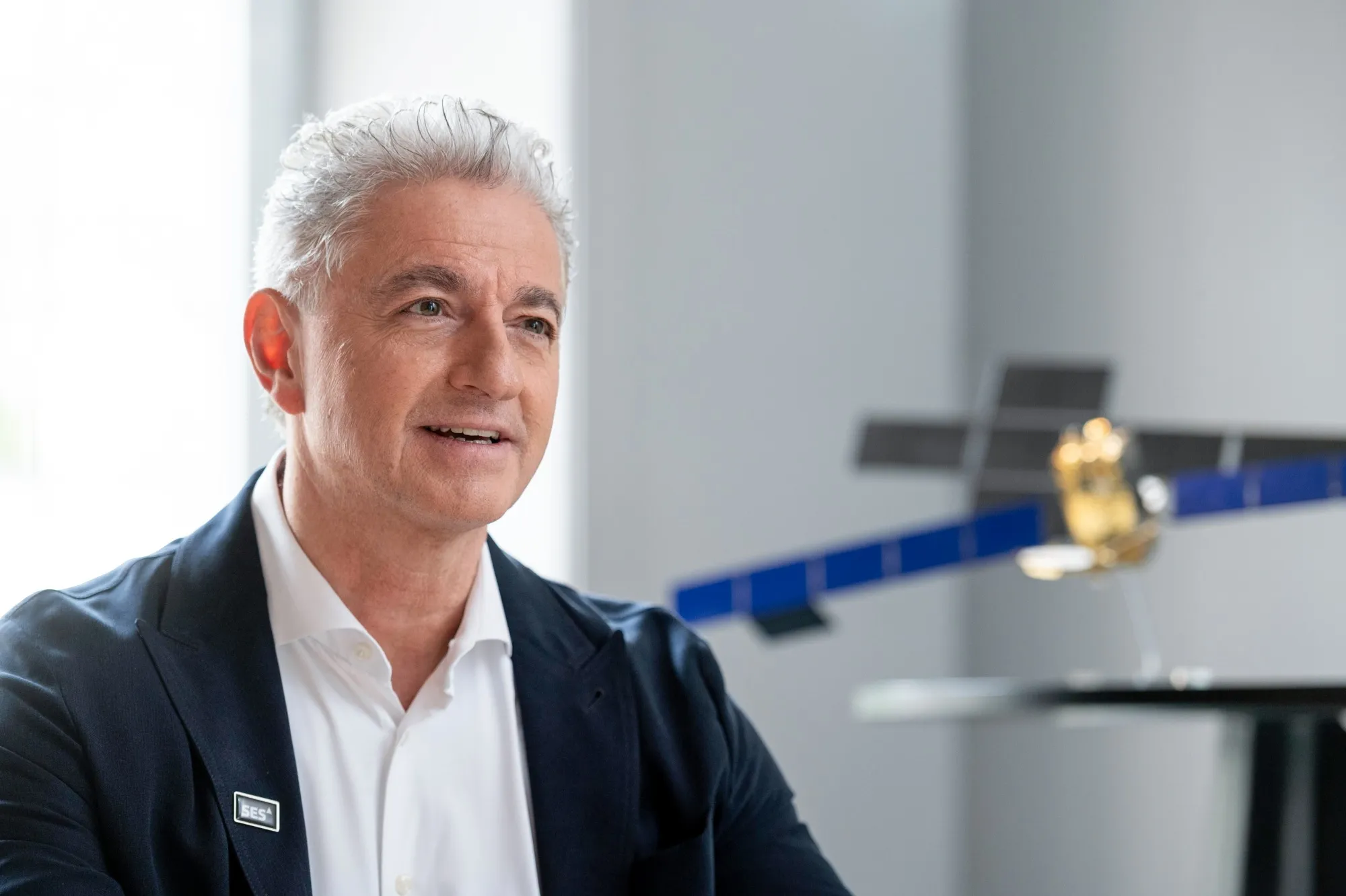 Adel Al-Saleh, chief executive officer of SES.