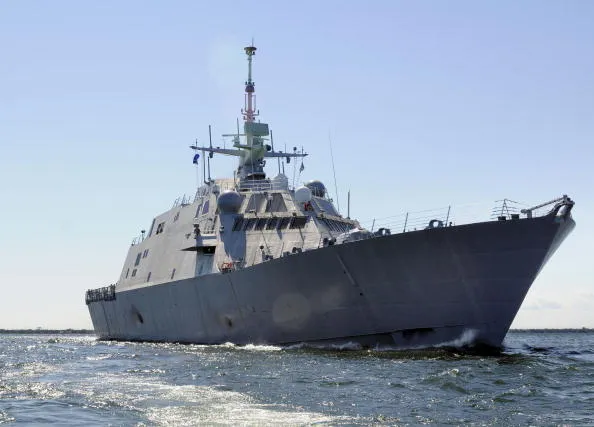 U.S. near-shore combat ships are staying very near shore, away from combat.
