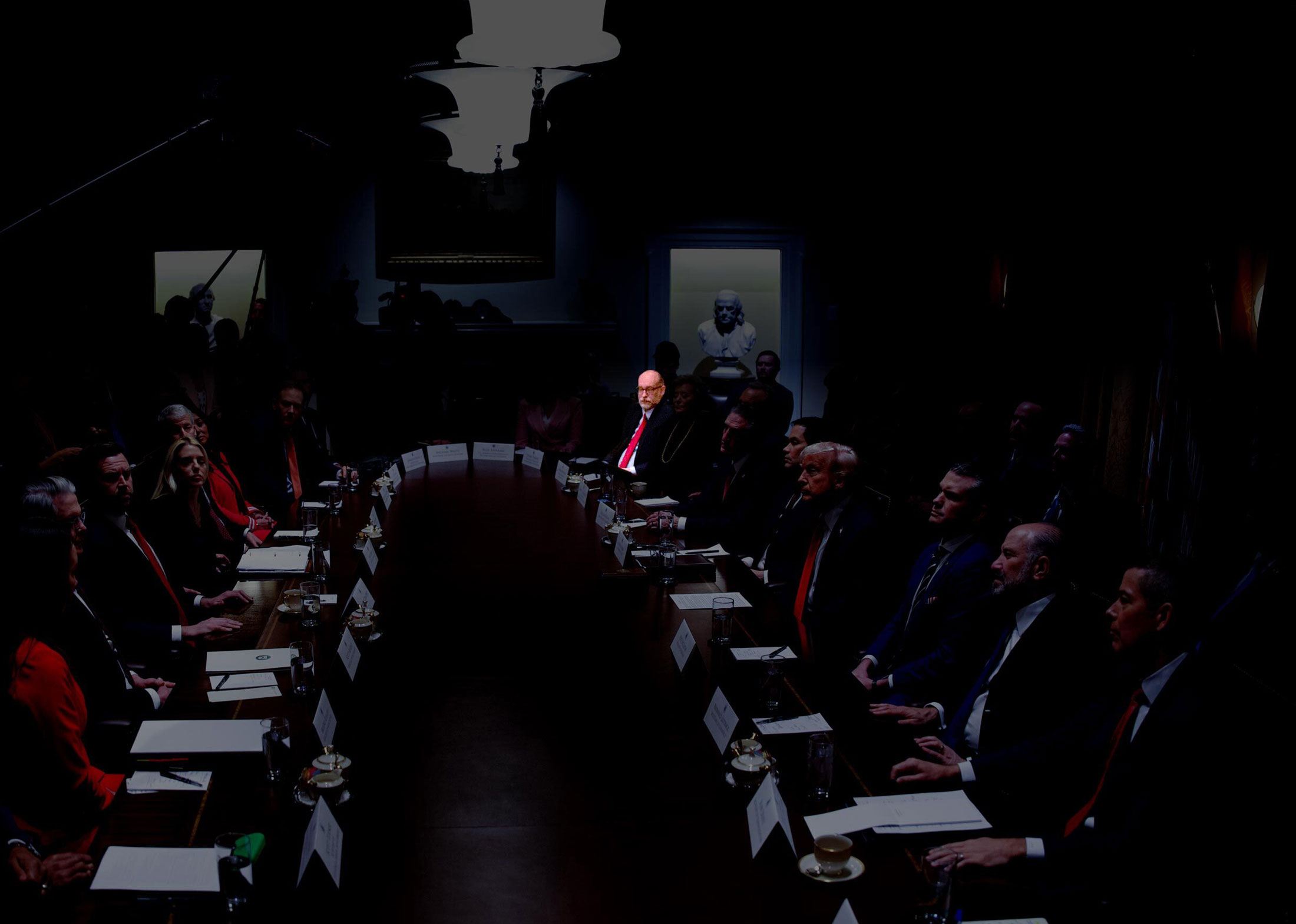 A meeting of President Trump’s cabinet on Feb. 26.