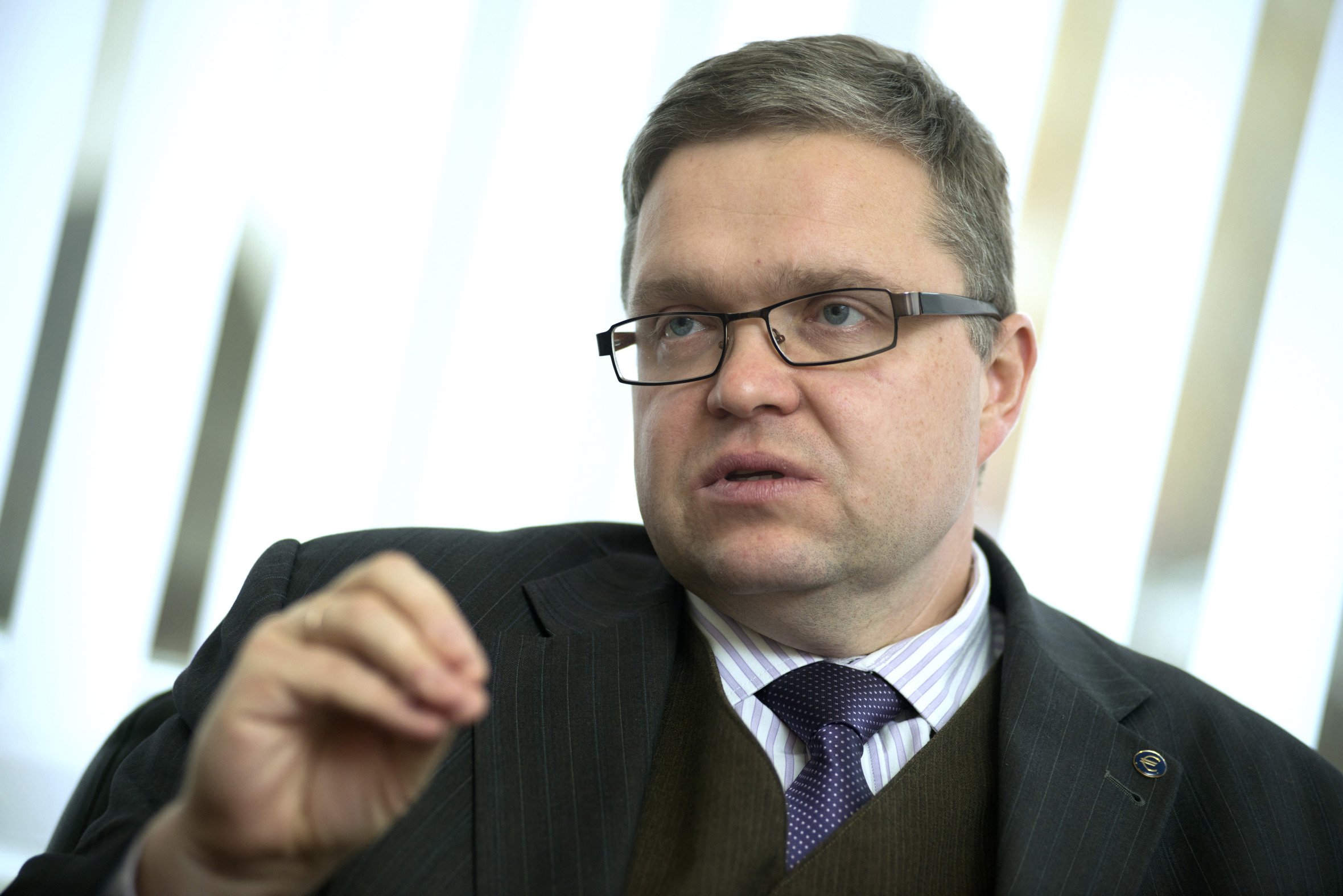 Vitas Vasiliauskas, governor of Lithuania's central bank.
