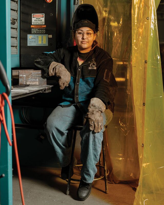 Yerilyn Reyes-Garcia, 18, welding student