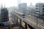 A track&nbsp;of the metro rail in Dhaka, in Dec. 2021. &nbsp;