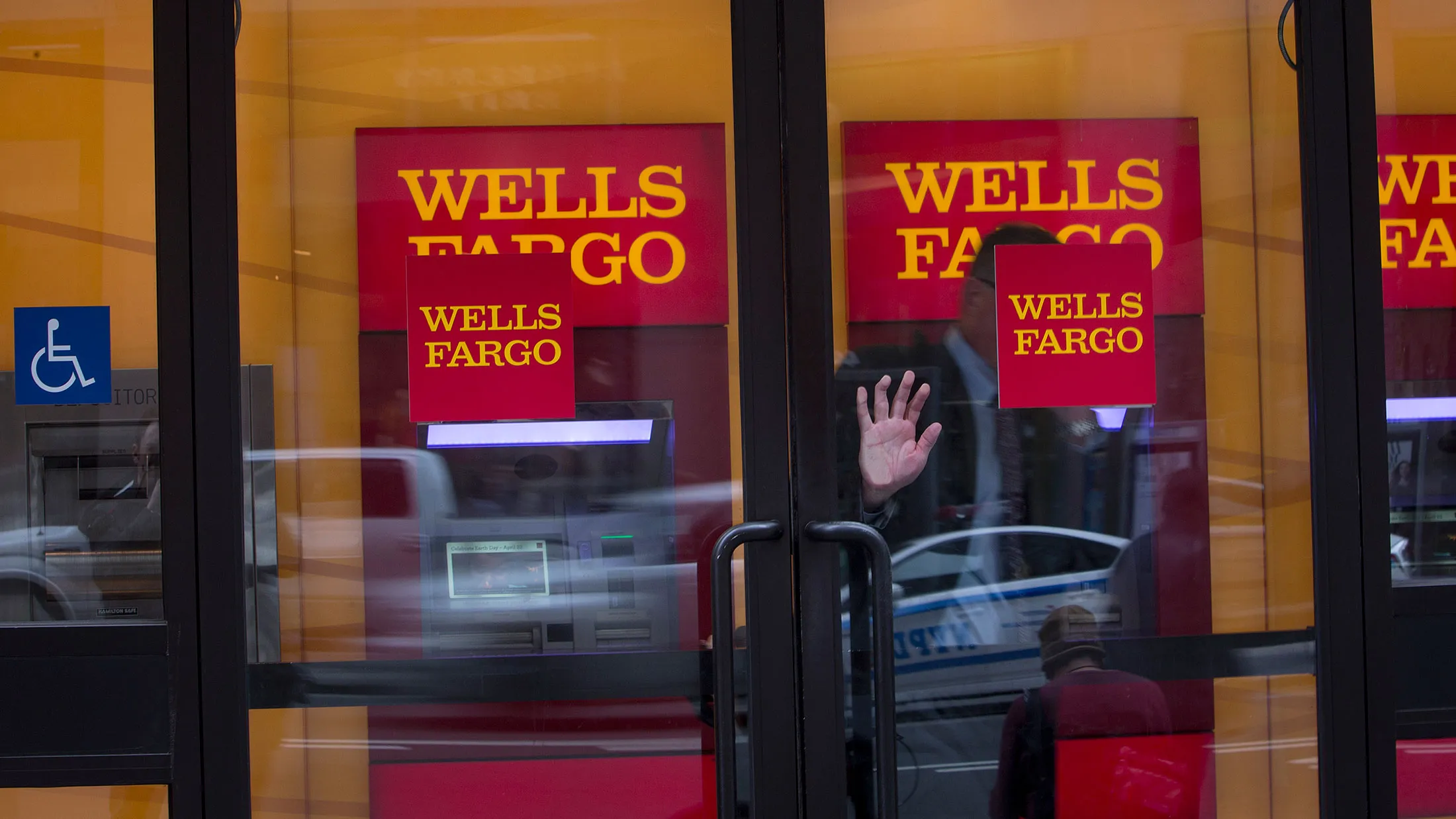 A Wells Fargo &amp; Co. bank branch in New York.
