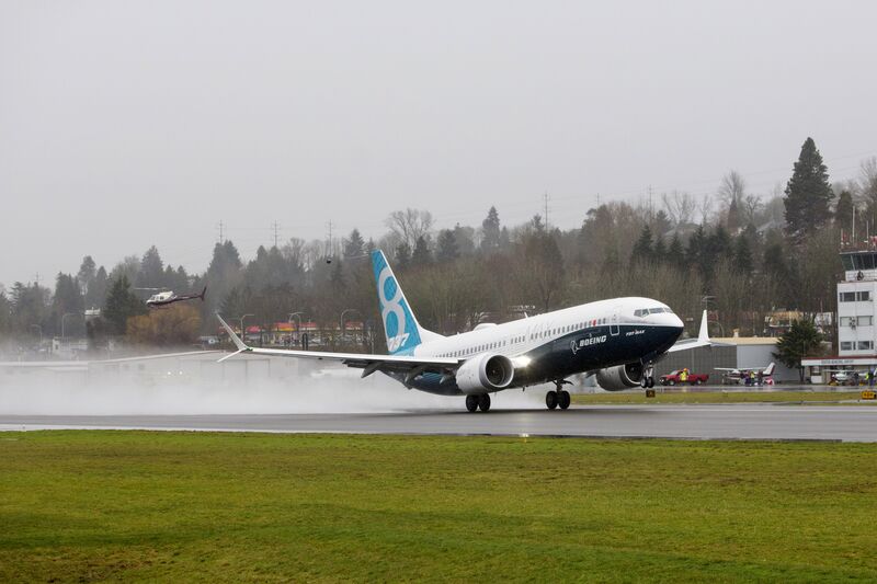 First Flight Of The Boeing Co. Max 737 Jet