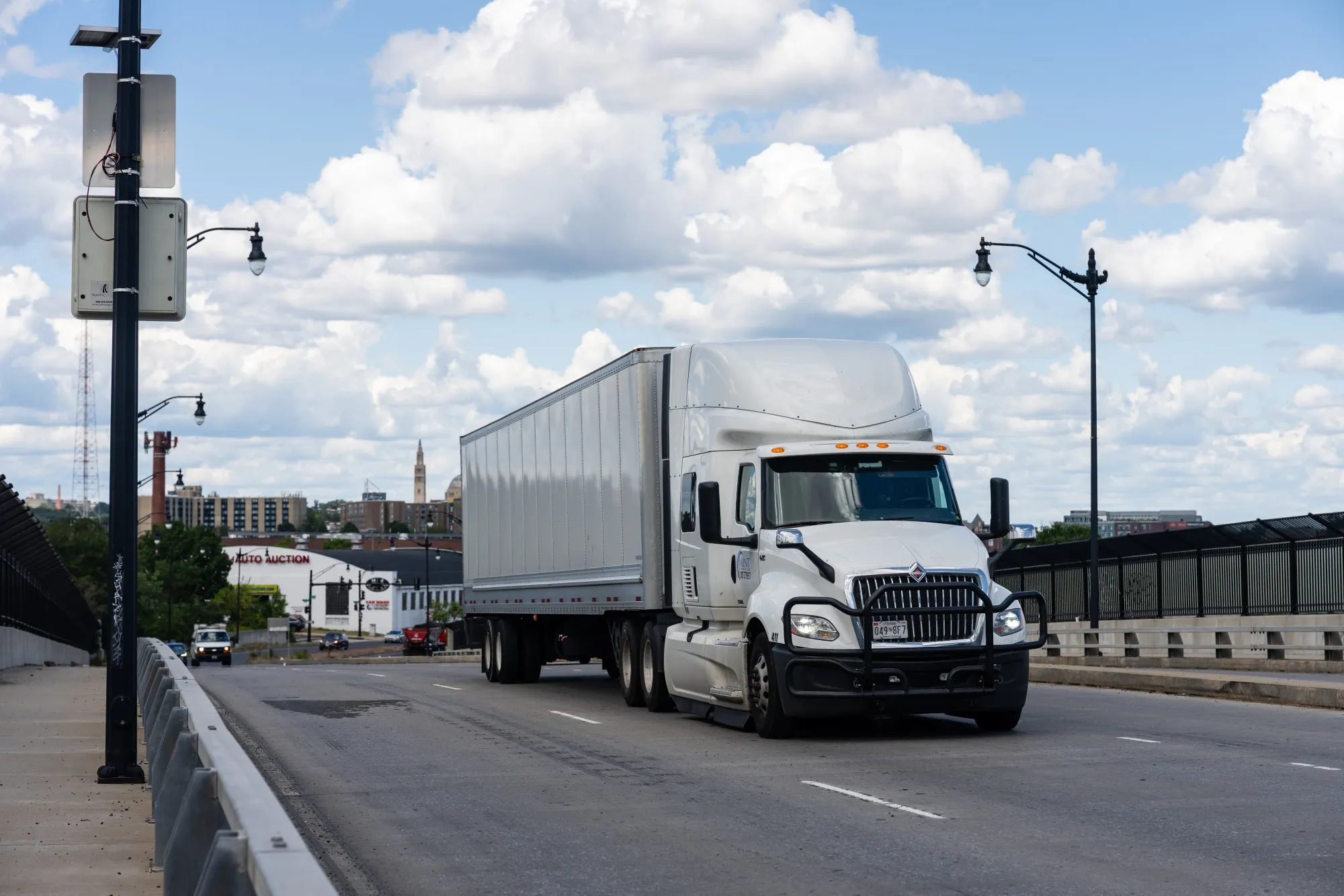 Commercial vehicles in Washington, DC, US, on Tuesday, Aug. 26, 2025.