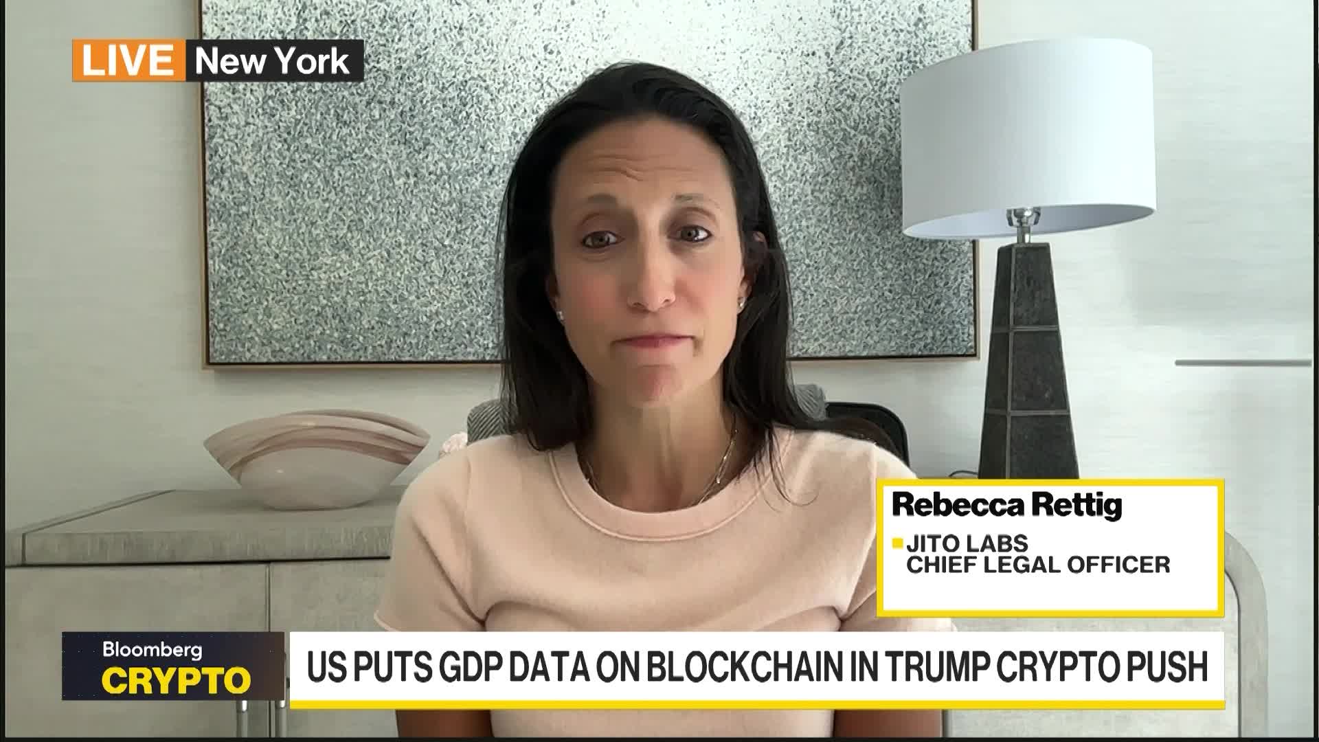 US Puts GDP Data on the Blockchain in Trump Crypto Push - Bloomberg