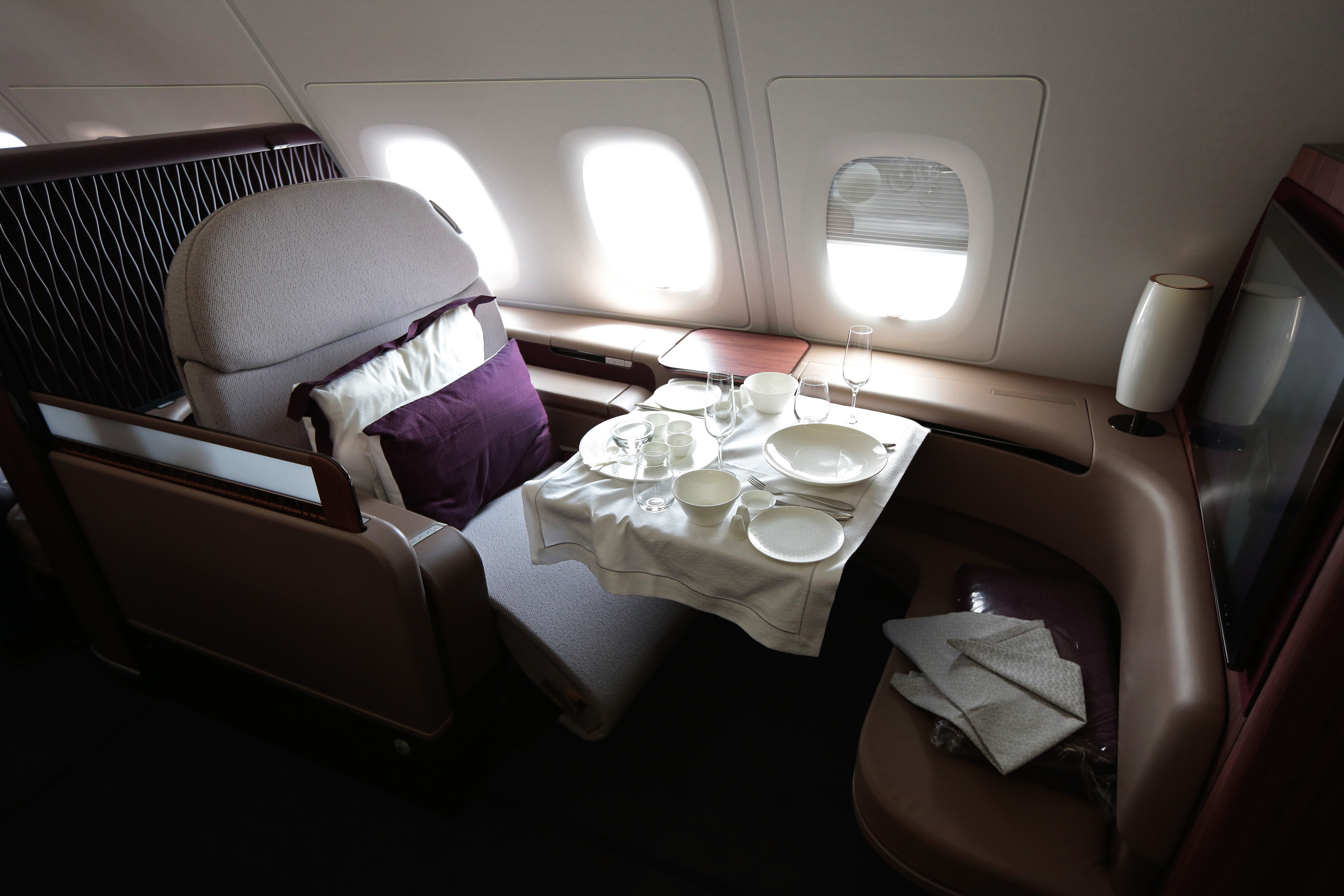 For its business and first-class passengers, Qatar Airways has