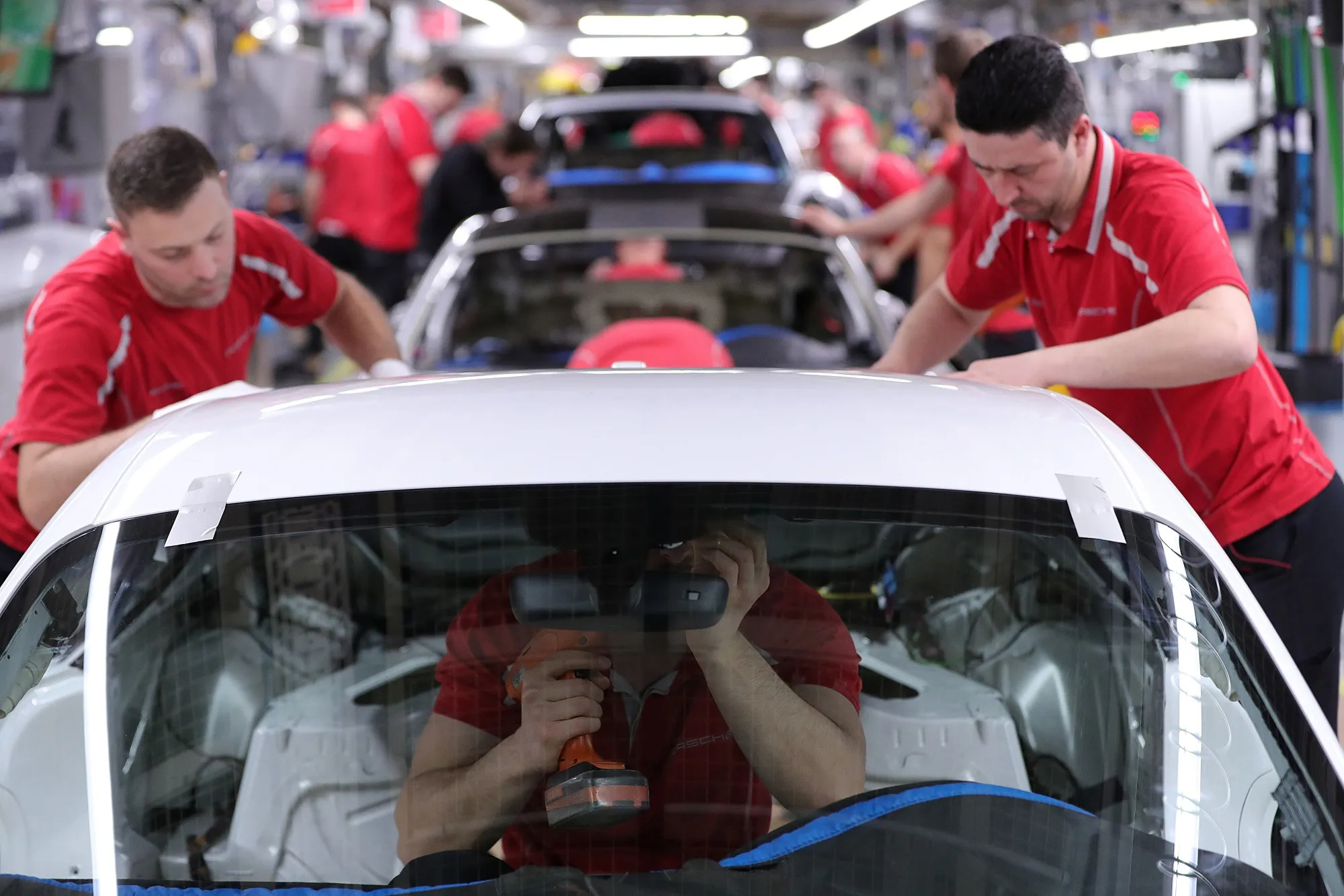 Porsche AG Assembly Line For New 911 As 2019 Sales Growth Expected To Continue