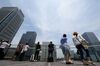 General Images of Tokyo's Business District Ahead Of PPI Figures
