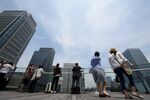 General Images of Tokyo's Business District Ahead Of PPI Figures