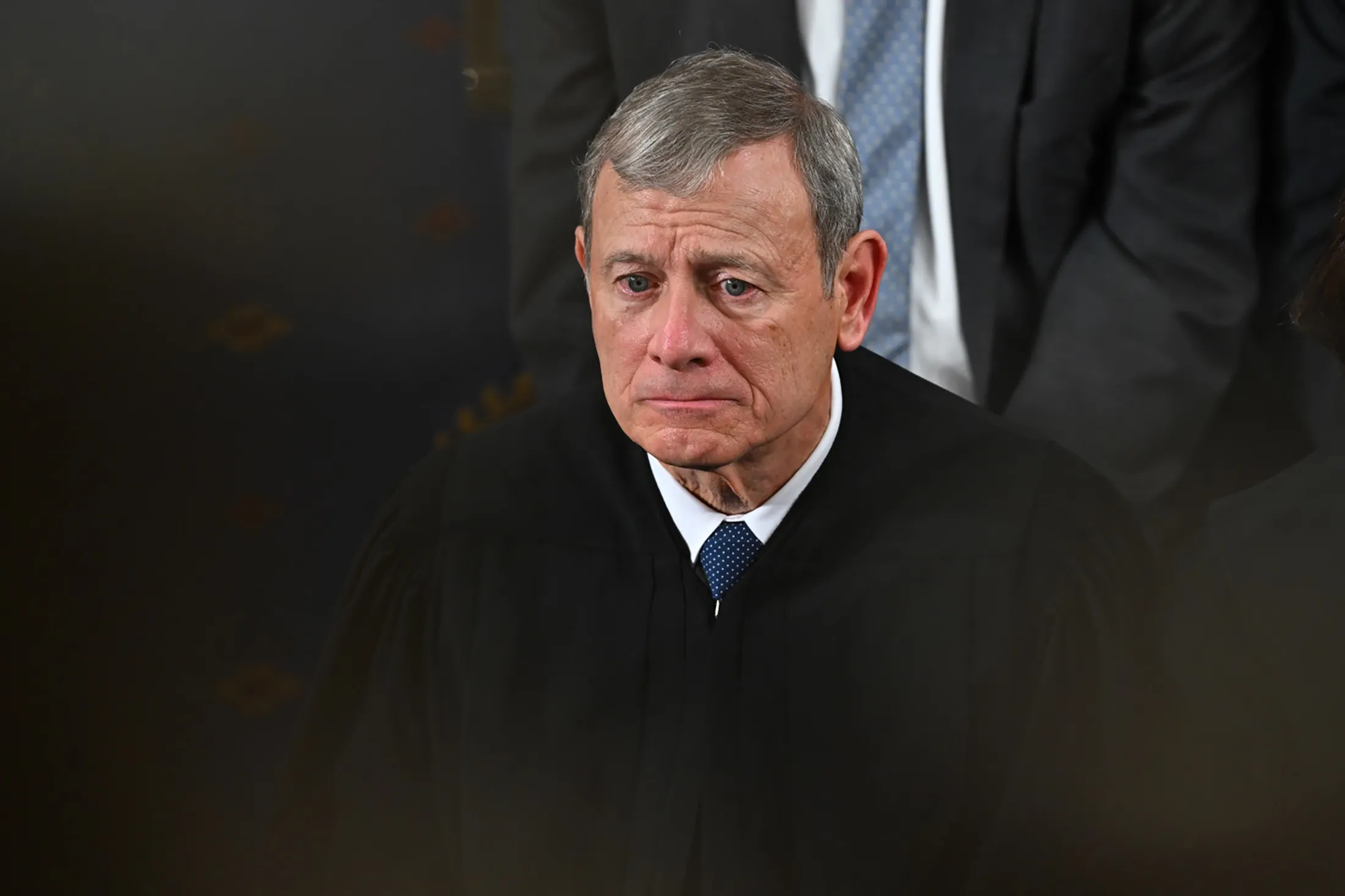 US Chief Justice John Roberts during a State of the Union address in the House Chamber of the US Capitol in Washington, DC,&nbsp;on&nbsp;Feb. 24.