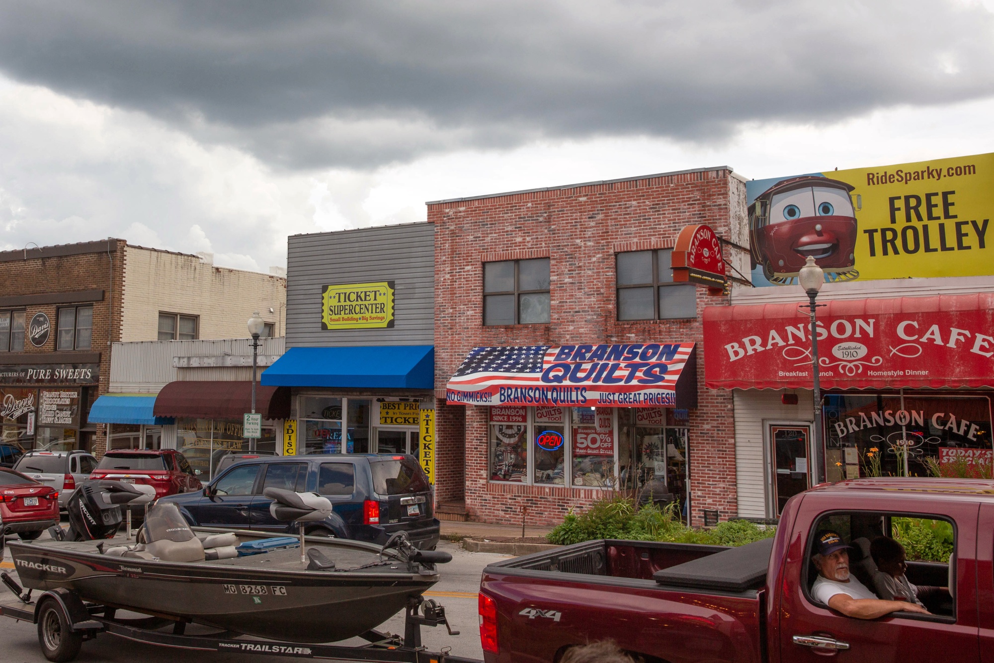 Stores in downtown Branson, Missouri, U.S., on Tuesday, June 29, 2021.