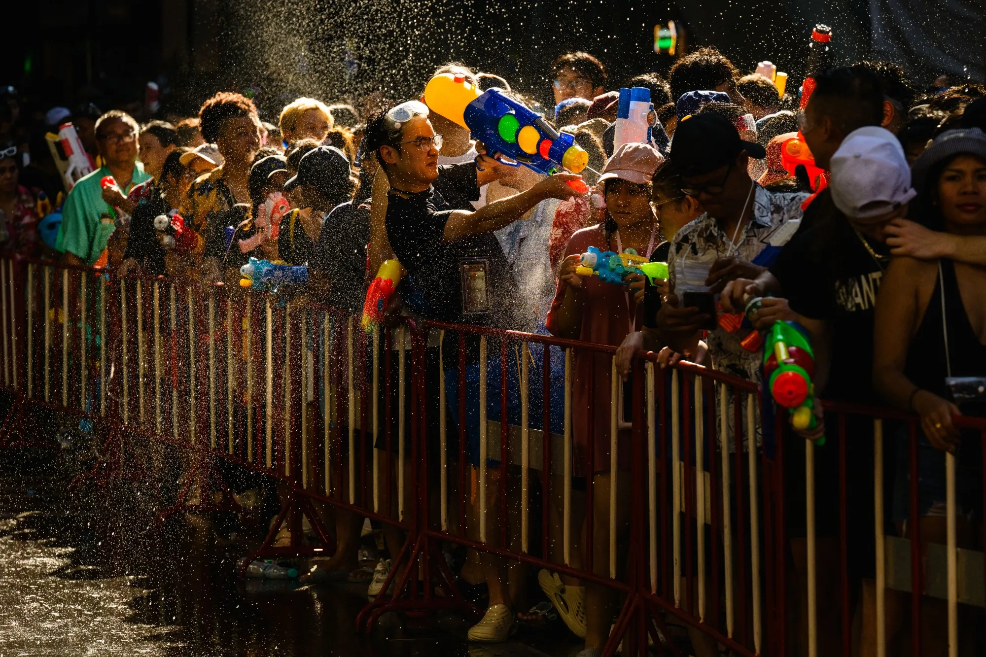 First day of Songkran in Bangkok on April 13.