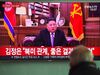 A man watches a television news screen showing a New Year speech by North Korean leader Kim Jong Un at a railway station in Seoul on January 1, 2019. - North Korea could consider a change of approach if the US maintains its sanctions on the nuclear-armed country, leader Kim Jong Un warned in his New Year speech on January 1 after 12 months of diplomatic rapprochement. (Photo by Jung Yeon-je / AFP) (Photo credit should read JUNG YEON-JE/AFP/Getty Images)