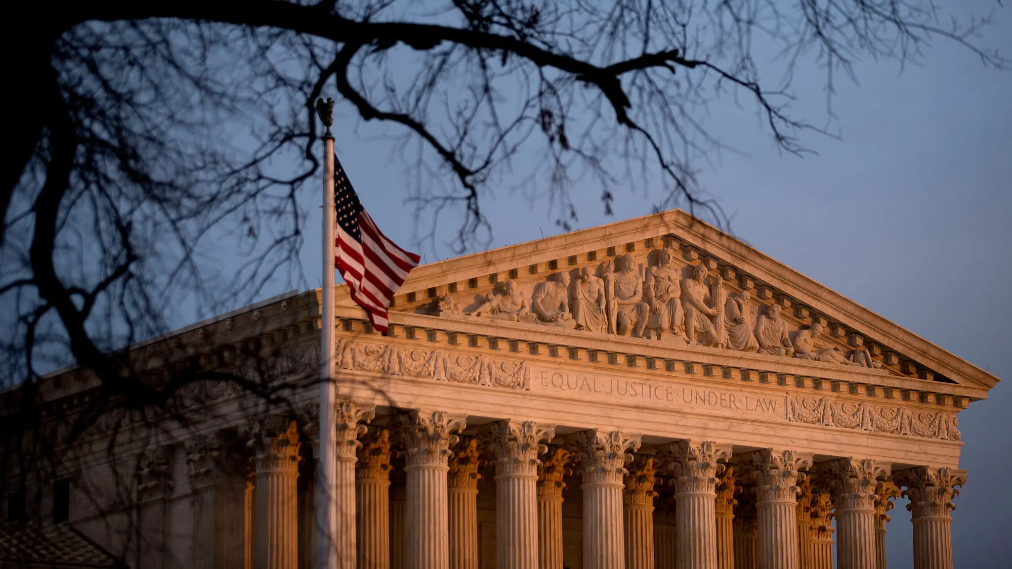 The Supreme Court building in Washington DC.
