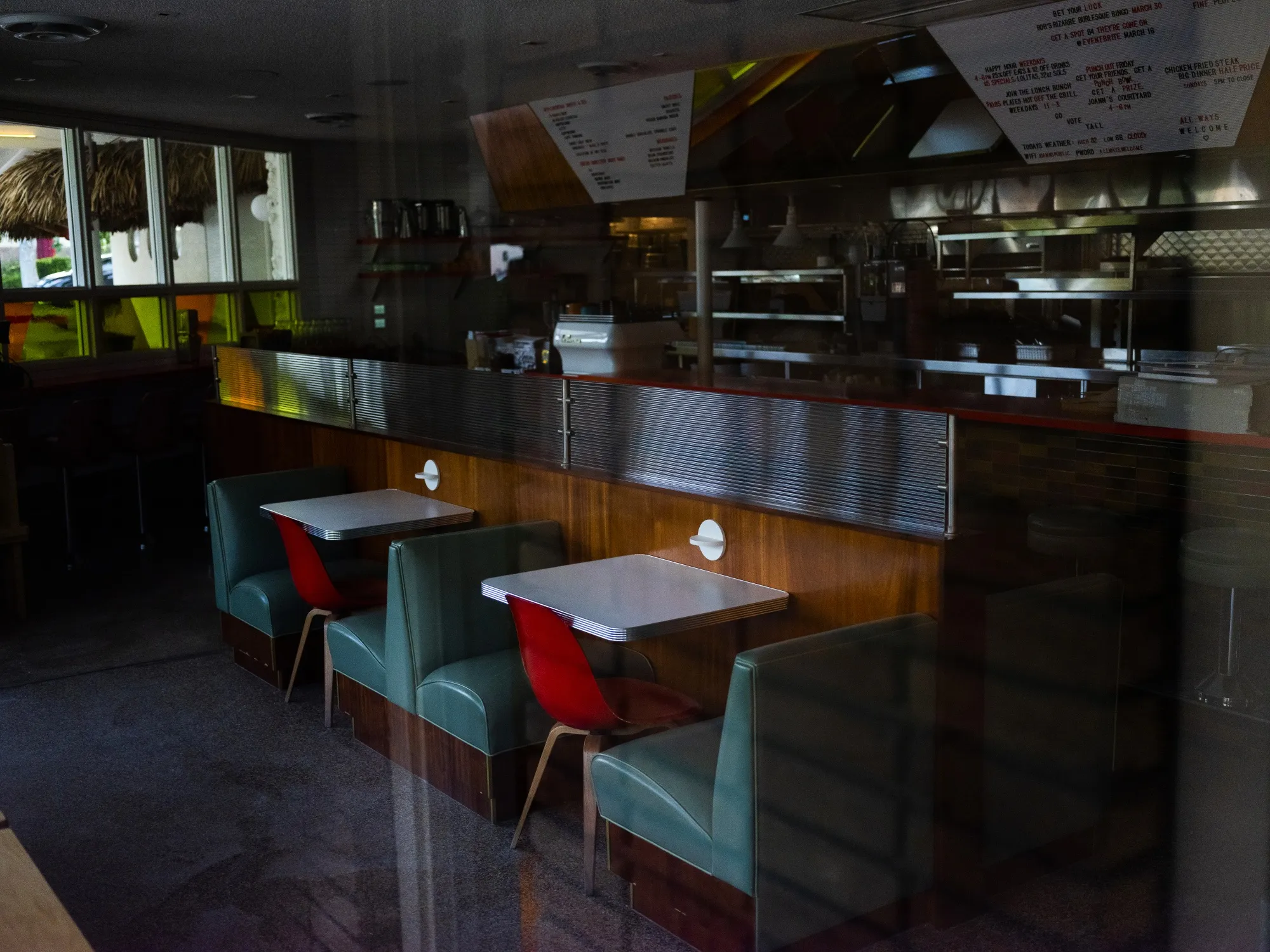 A restaurant stands temporarily closed in Austin, Texas on May 23.