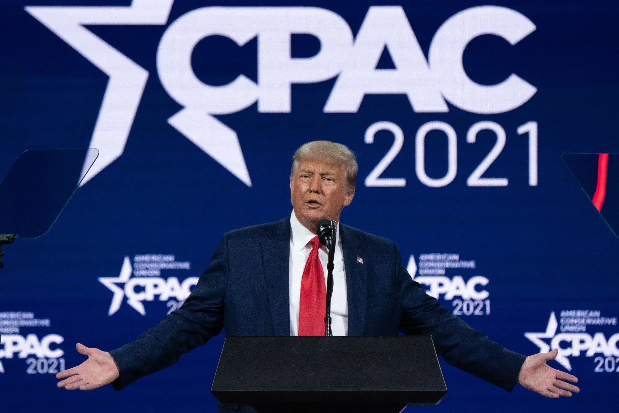Donald Trump during CPAC in Orlando, Florida.