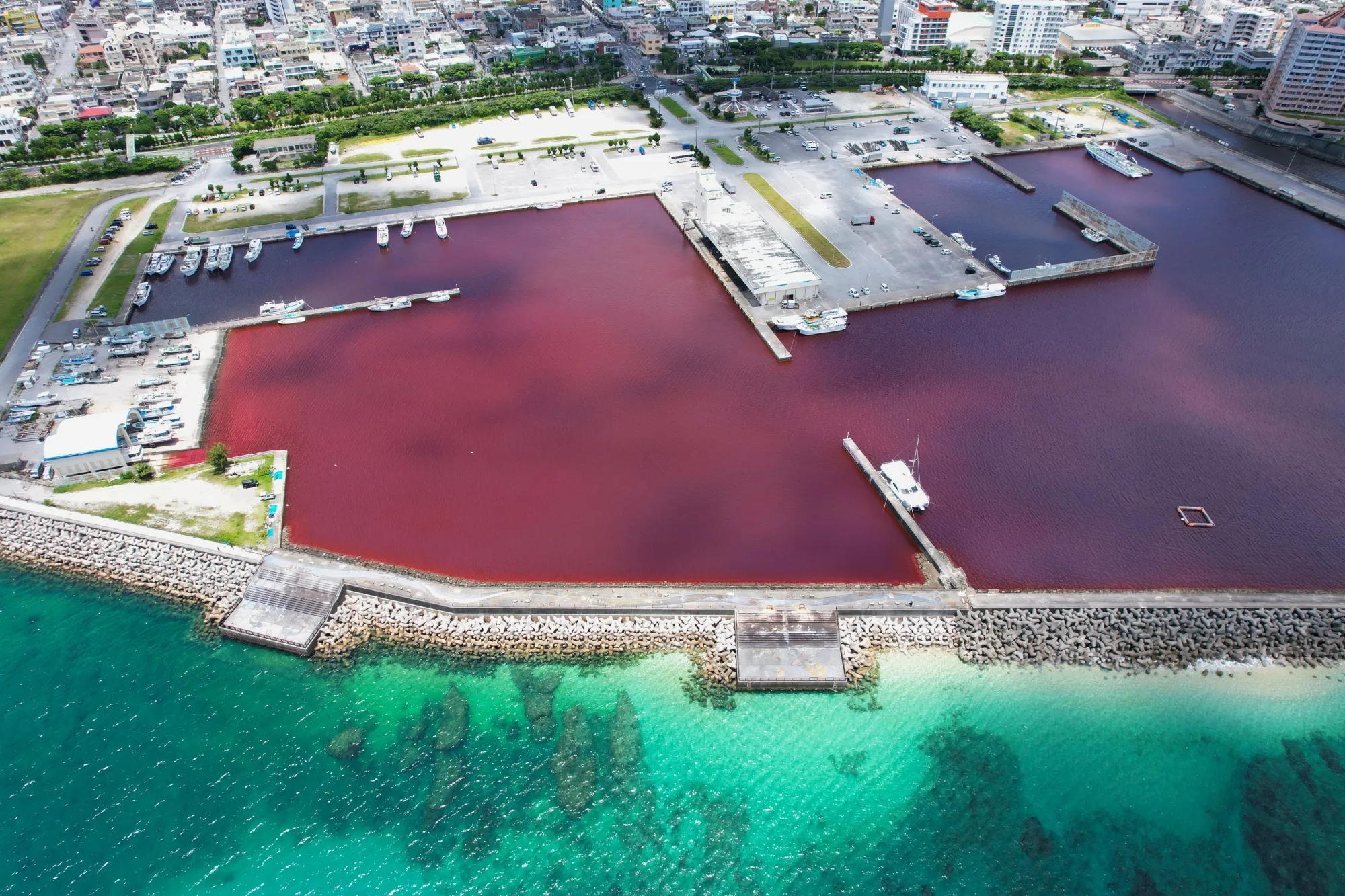 A port in Nago, Okinawa, on June 27.