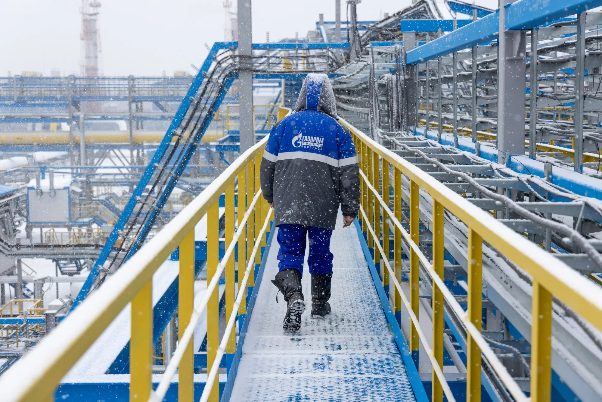 The Comprehensive Gas Treatment Unit No.3 of the Gazprom PJSC Chayandinskoye oil, gas and condensate field, Sakha Republic, Russia.