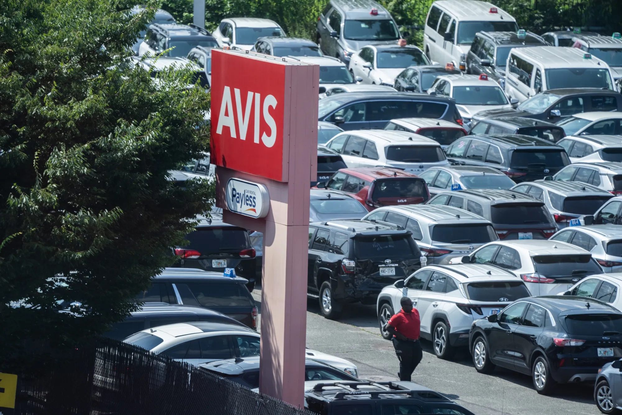 An Avis rental location near John F. Kennedy International Airport in New York.