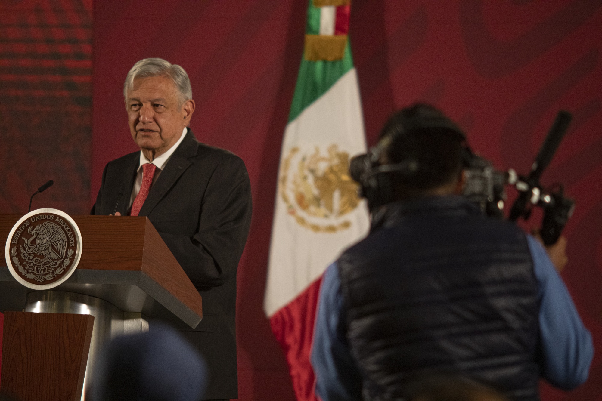 Andres Manuel Lopez Obrador berbicara di Mexico City pada 17 Maret.