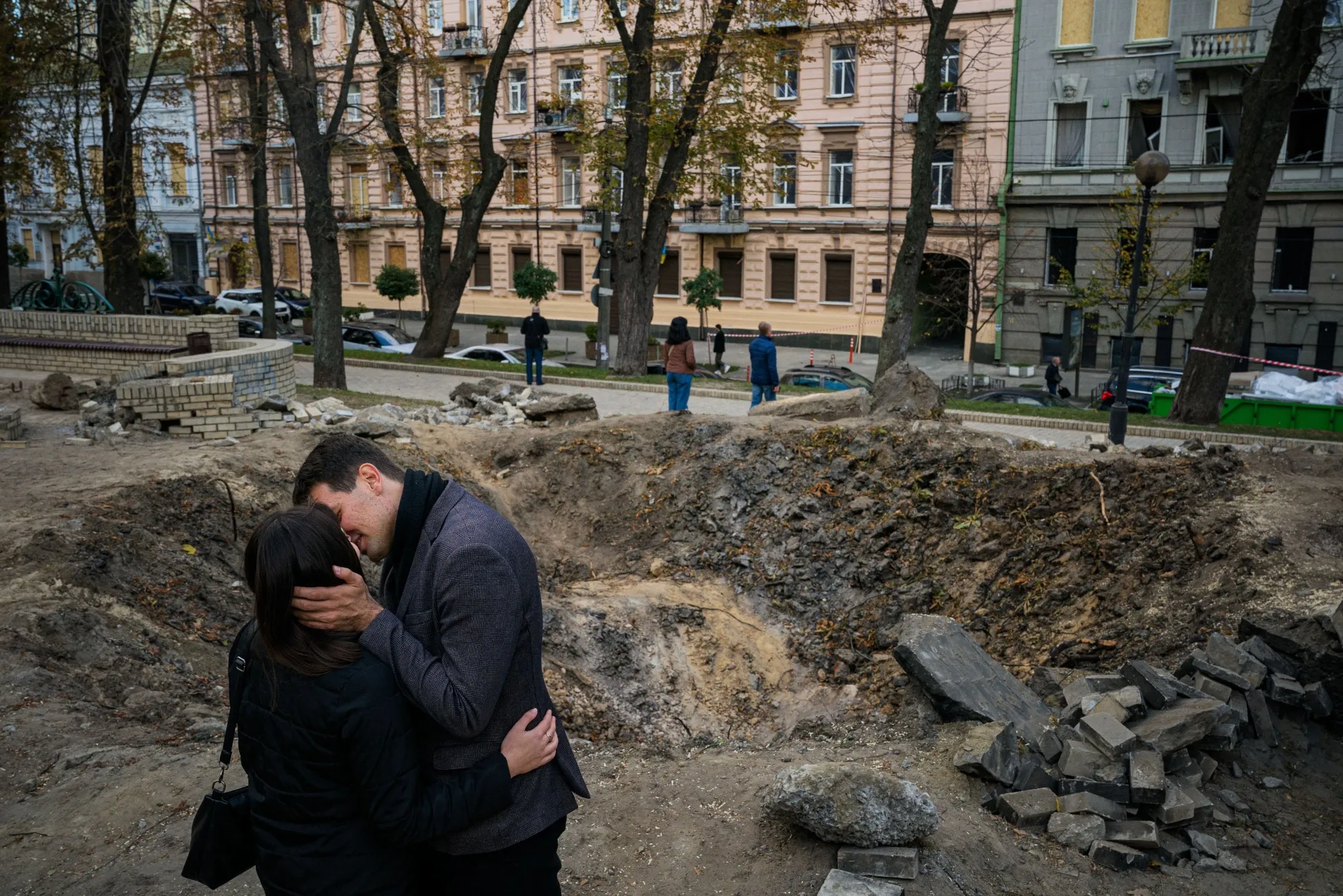 Keeping calm and carrying on in Kyiv.