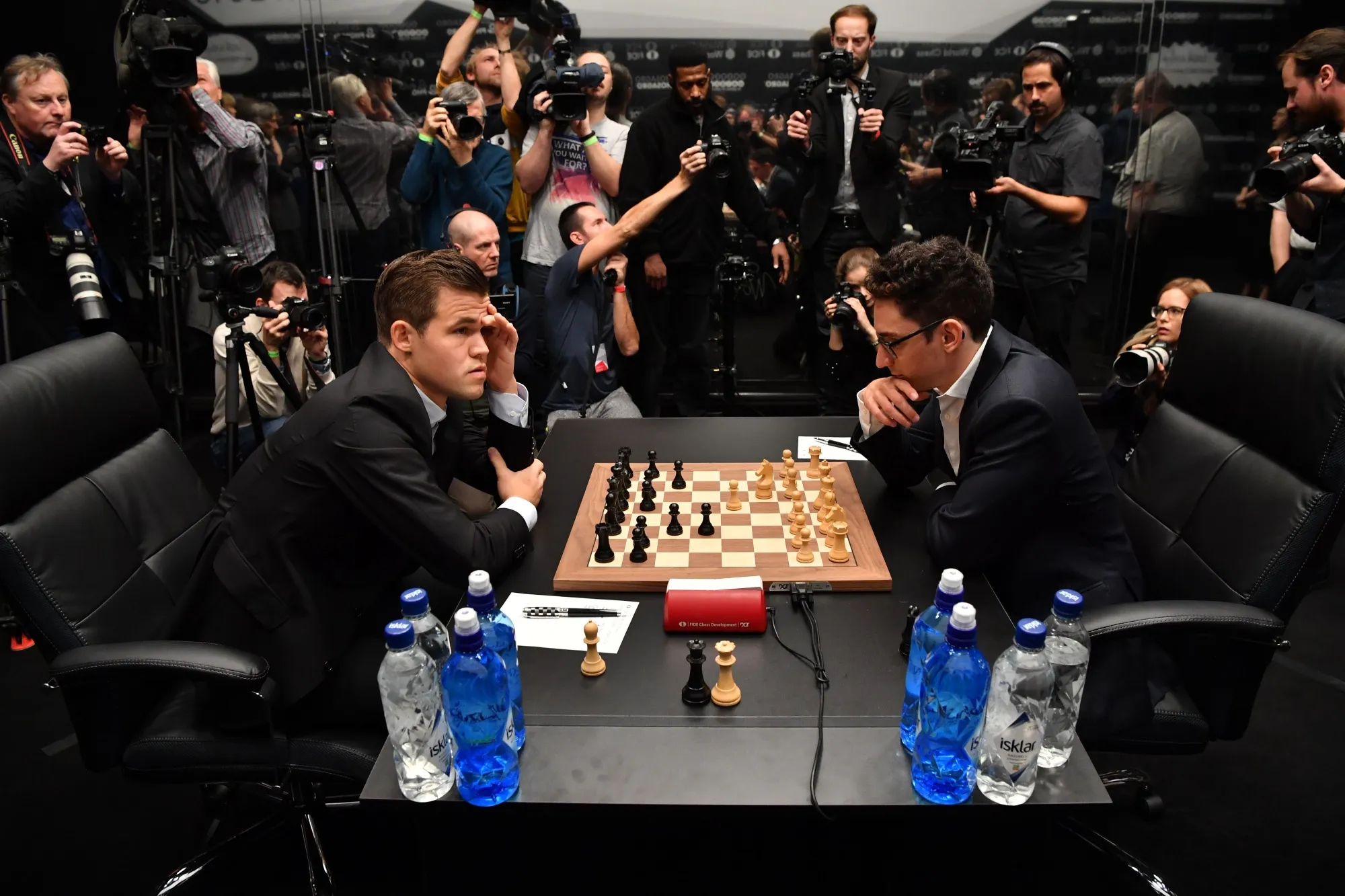 Chess grandmasters find new ways to win by making less optimal moves after AI pushed classical chess toward perfect play, breathing new life into the game (Kevin Lincoln/Bloomberg)