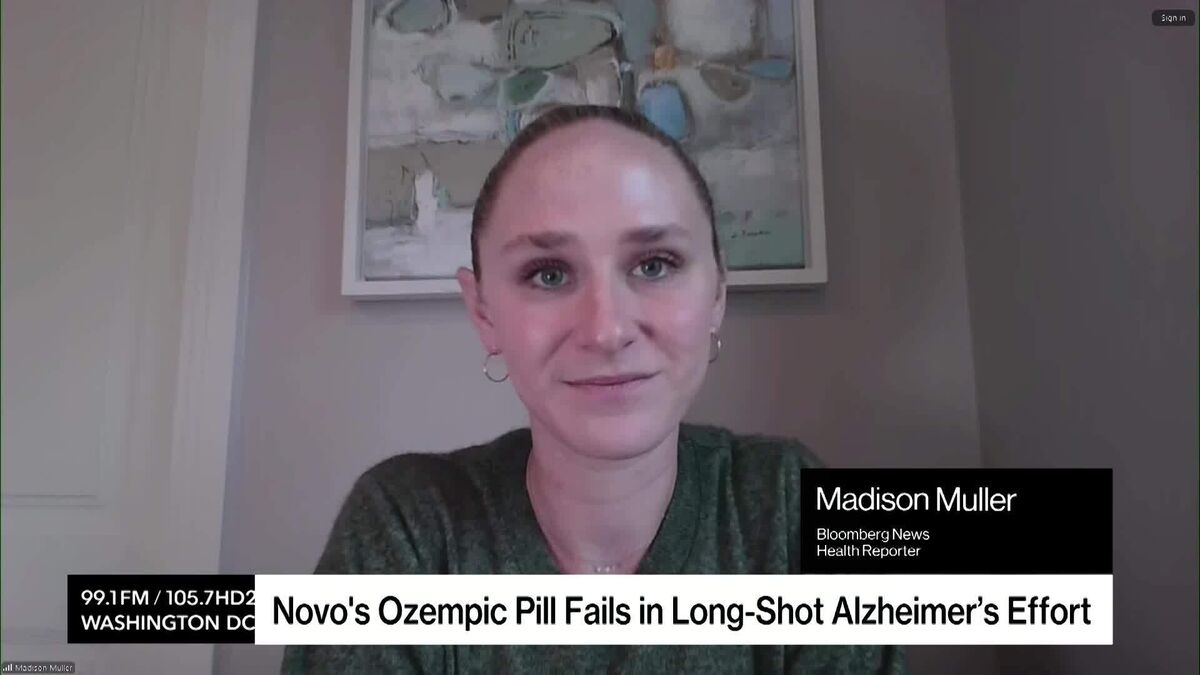 Novo Shares Drop as Ozempic Pill Fails Alzheimer’s Trial