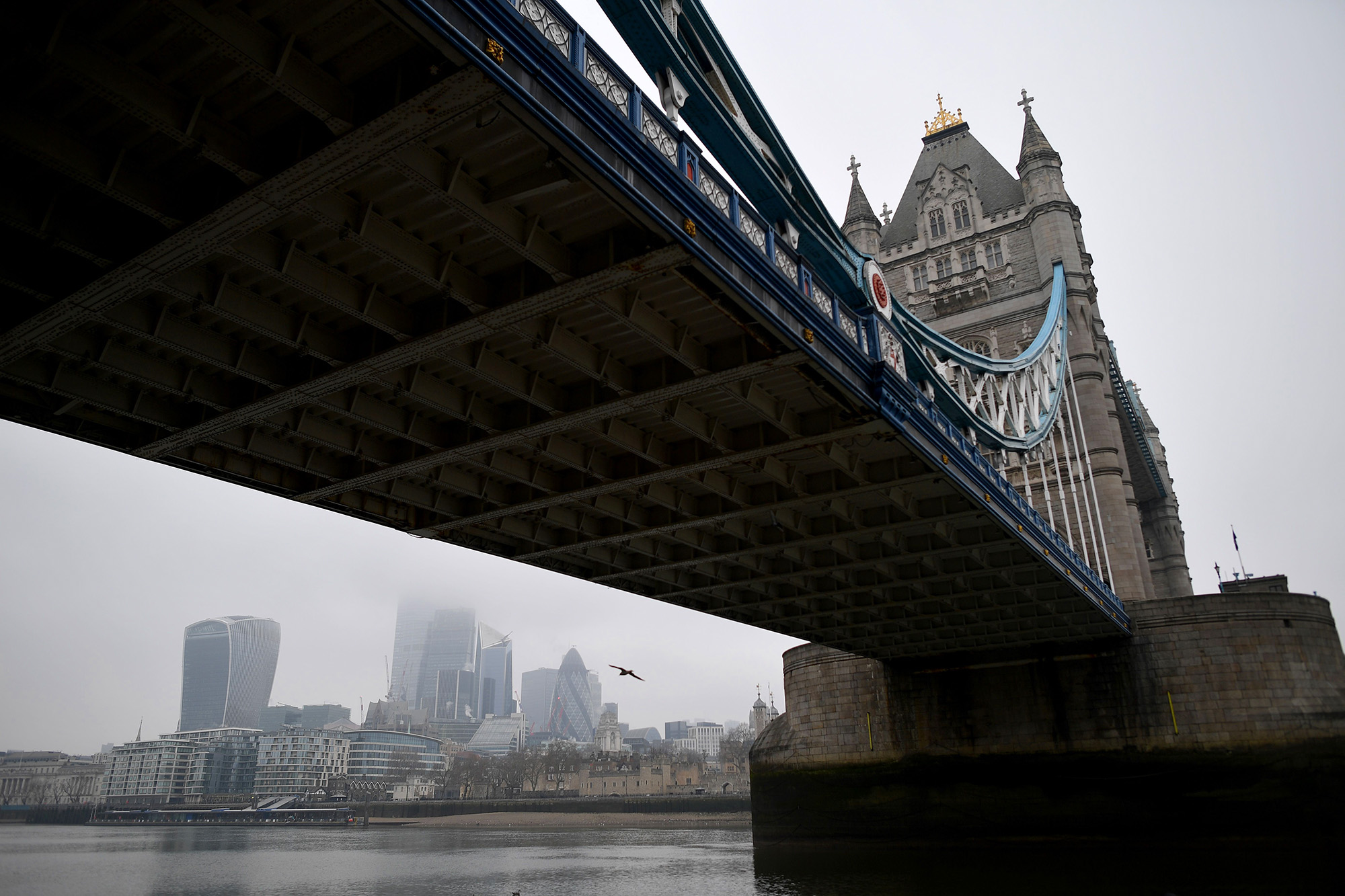 The City of London across the River Thames.
