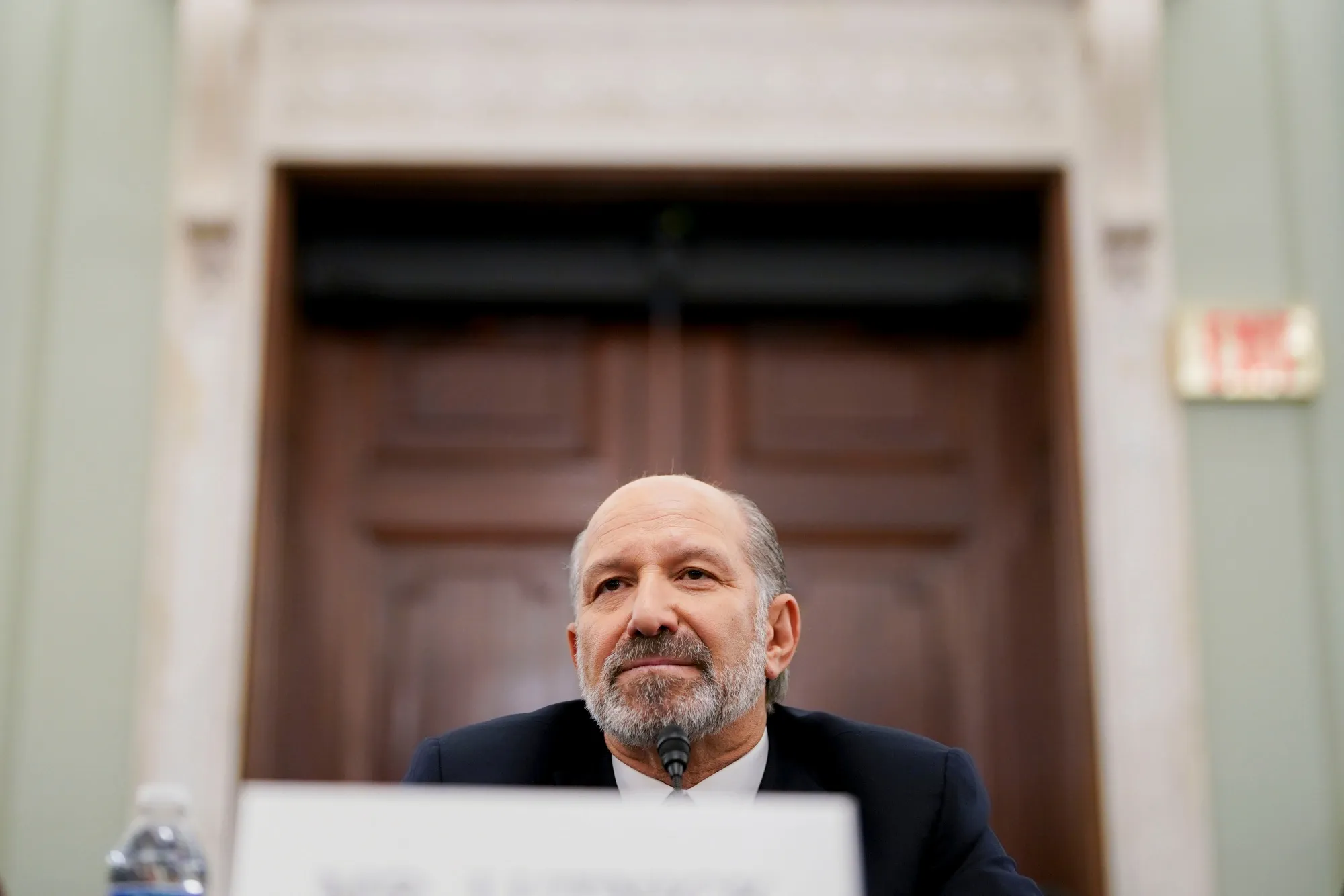 Howard Lutnick during his confirmation hearing on&nbsp;Jan. 29.