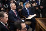 Liu He during a trade talk meeting at the White House on Jan. 31.