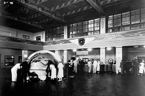 Pan American Airways terminal building in Miami in 1940.