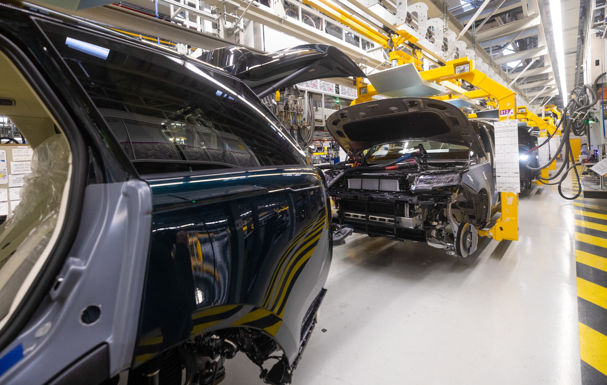 Range Rover sports utility vehicle production in the UK.