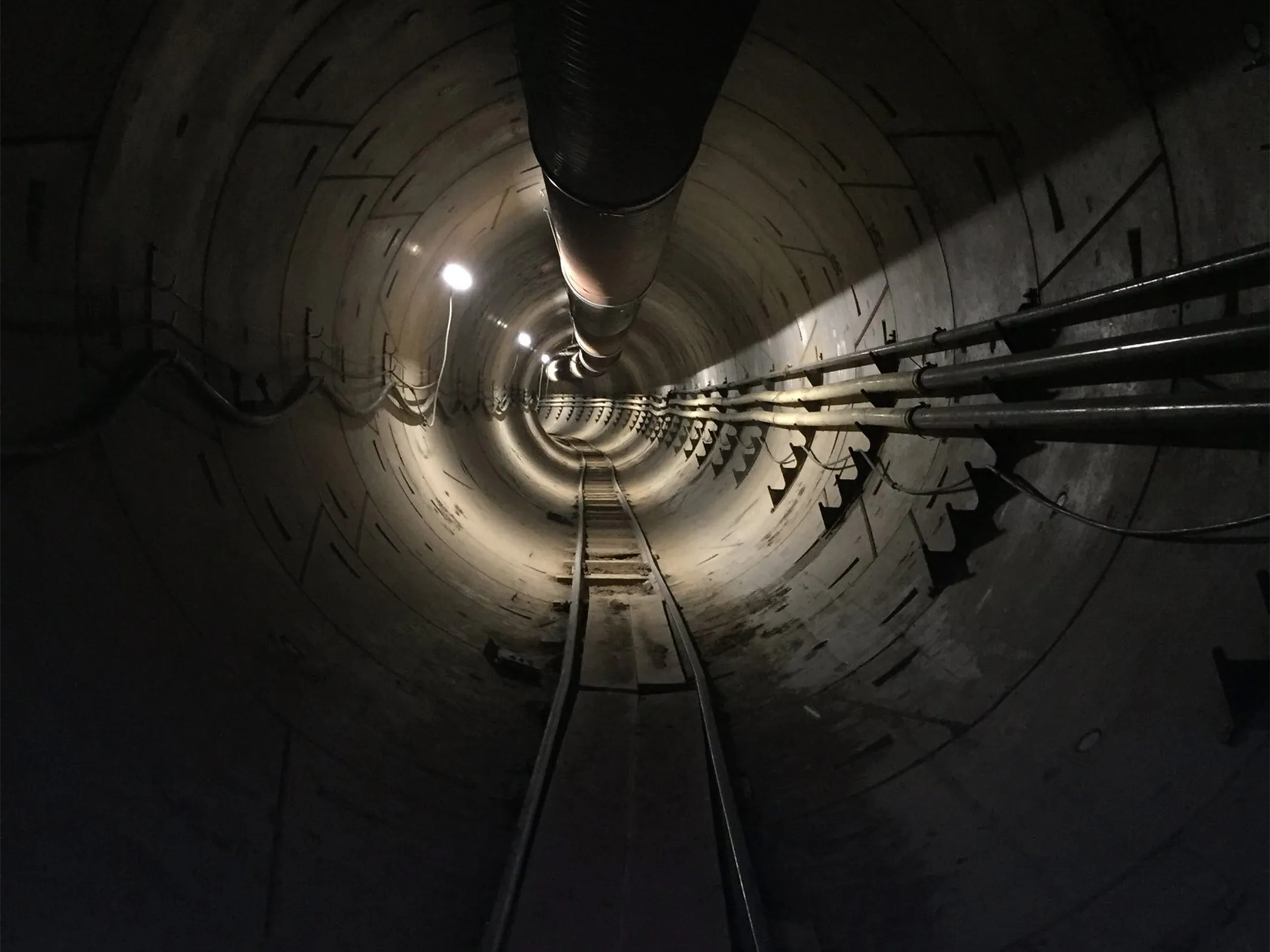Inside the Boring Company’s Los Angeles&nbsp;tunnel.