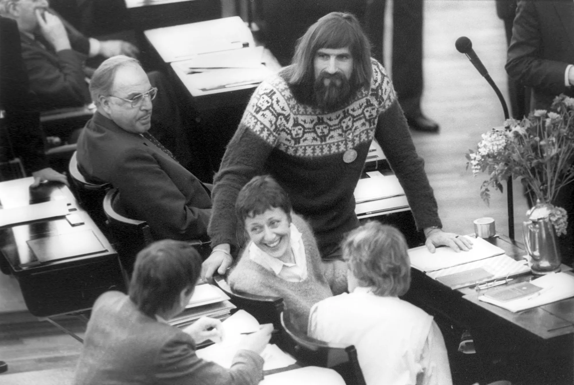 The Greens in the German parliament in 1983.