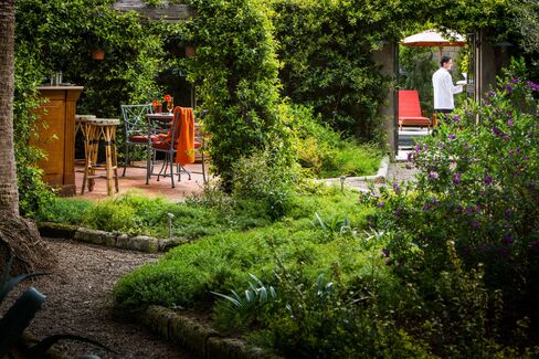 The walled gardens of the Palazzo reminded Coppola of something out of a fairytale. "It feels like a place where a prince would climb the walls to find his love within."