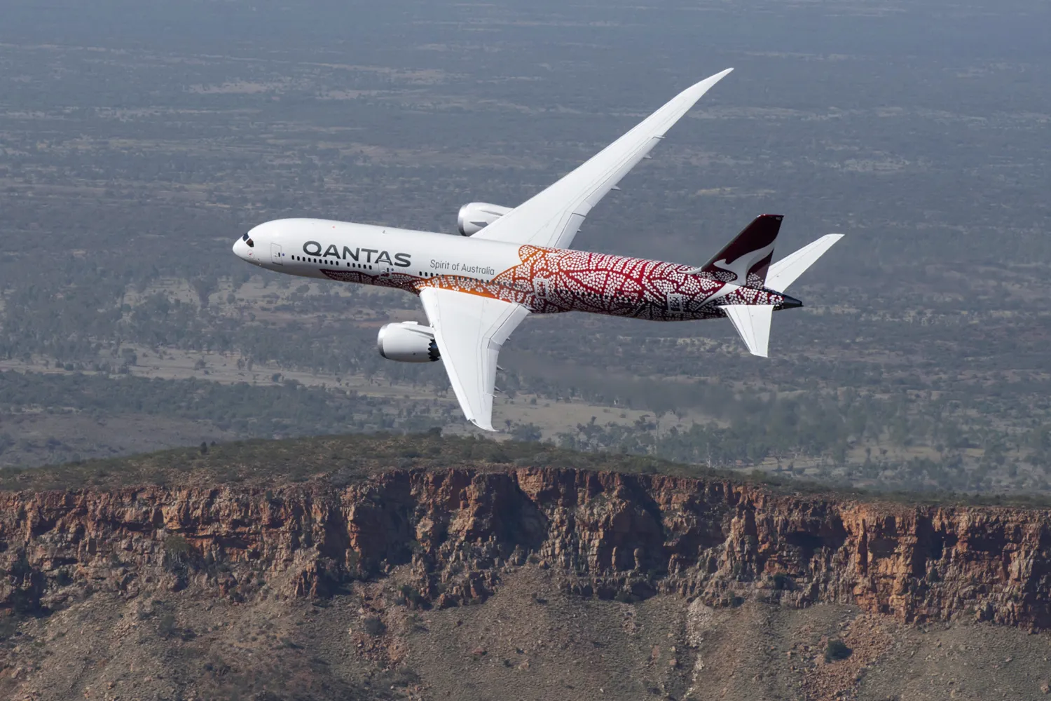 Qantas Boeing 787 Dreamliner aircraft.