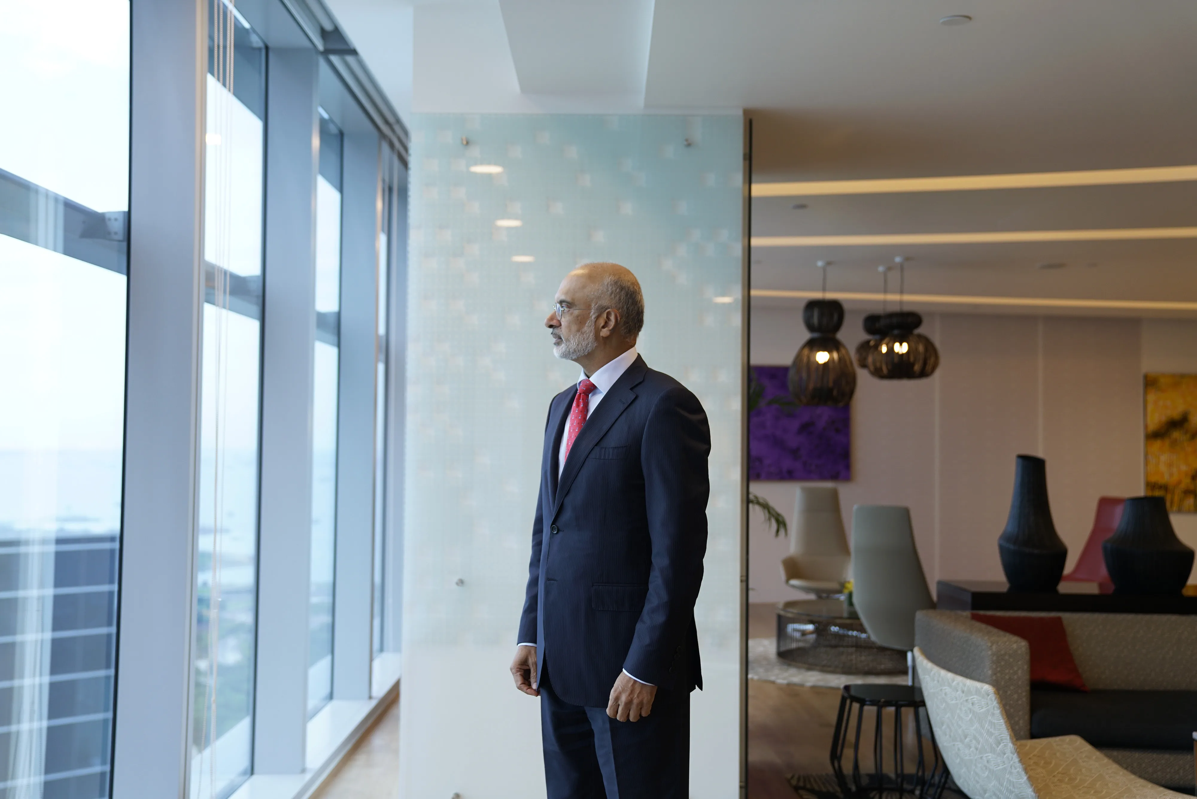 Piyush Gupta has adjusted his outlook for trade loans.