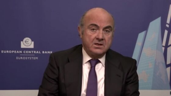 ECB’s Guindos Says ‘Reality Check’ on Inflation Coming Next Year