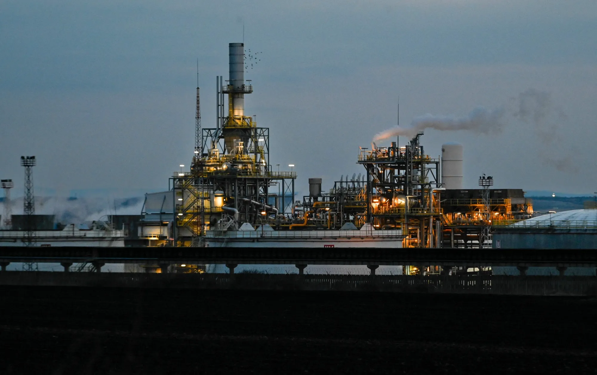 Lukoil Neftochim Burgas near the city of Burgas, Bulgaria.