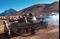 Taliban fighters w. tanks at HQ taken fr