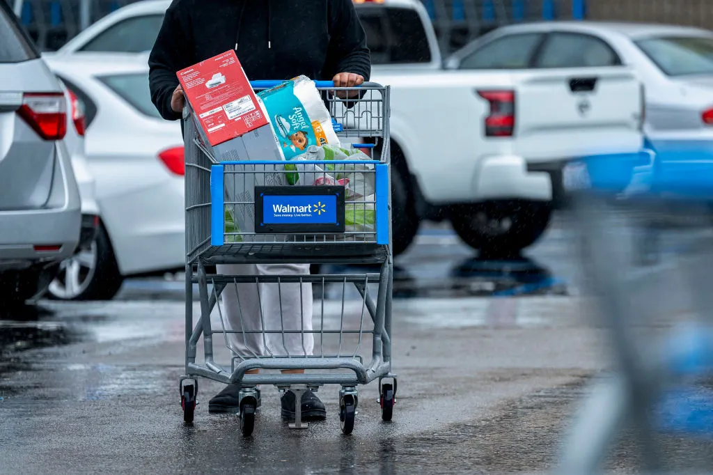 So far, Walmart shoppers are still filling their carts.