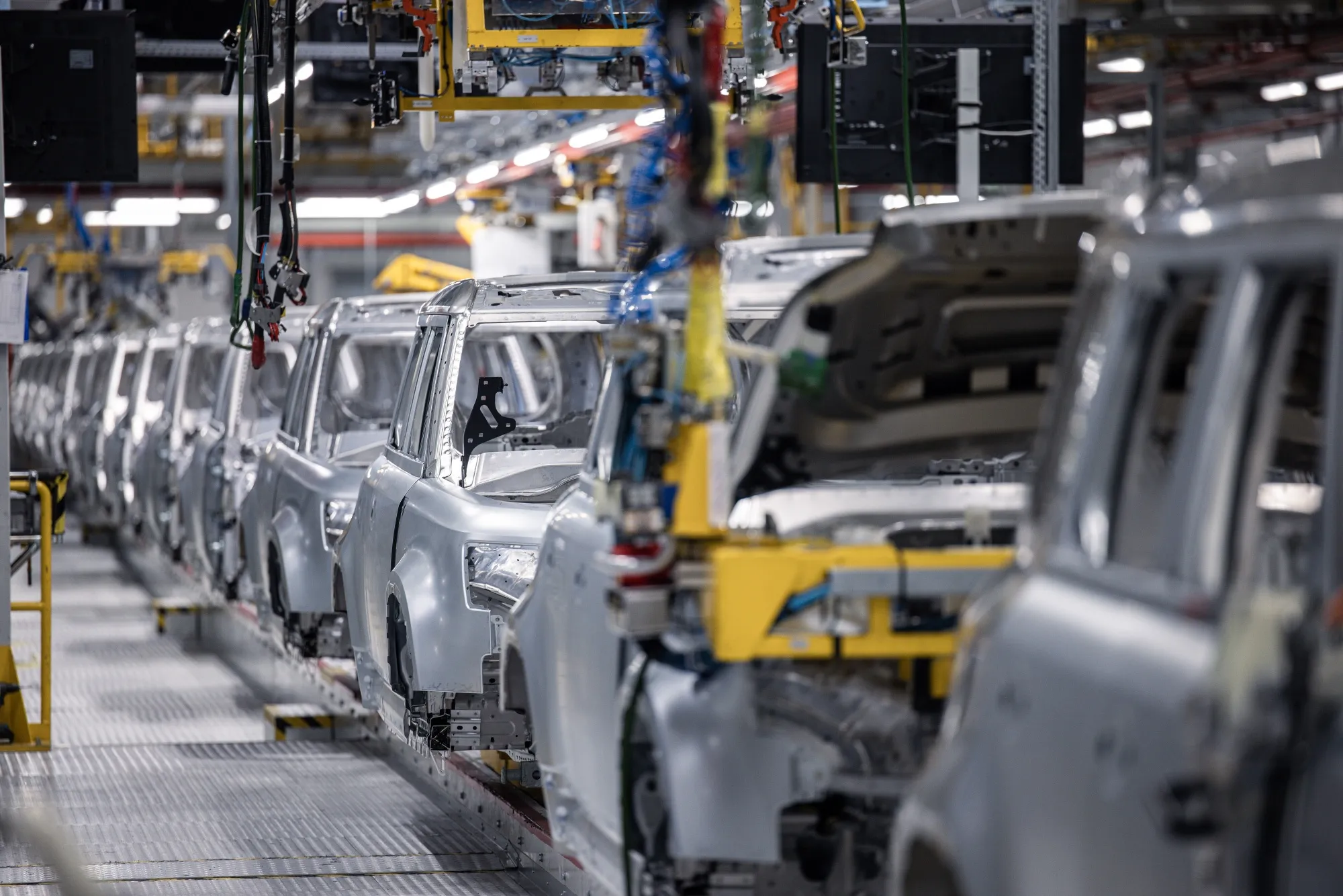 Jaguar Land Rover's automobile plant in Nitra, Slovakia.