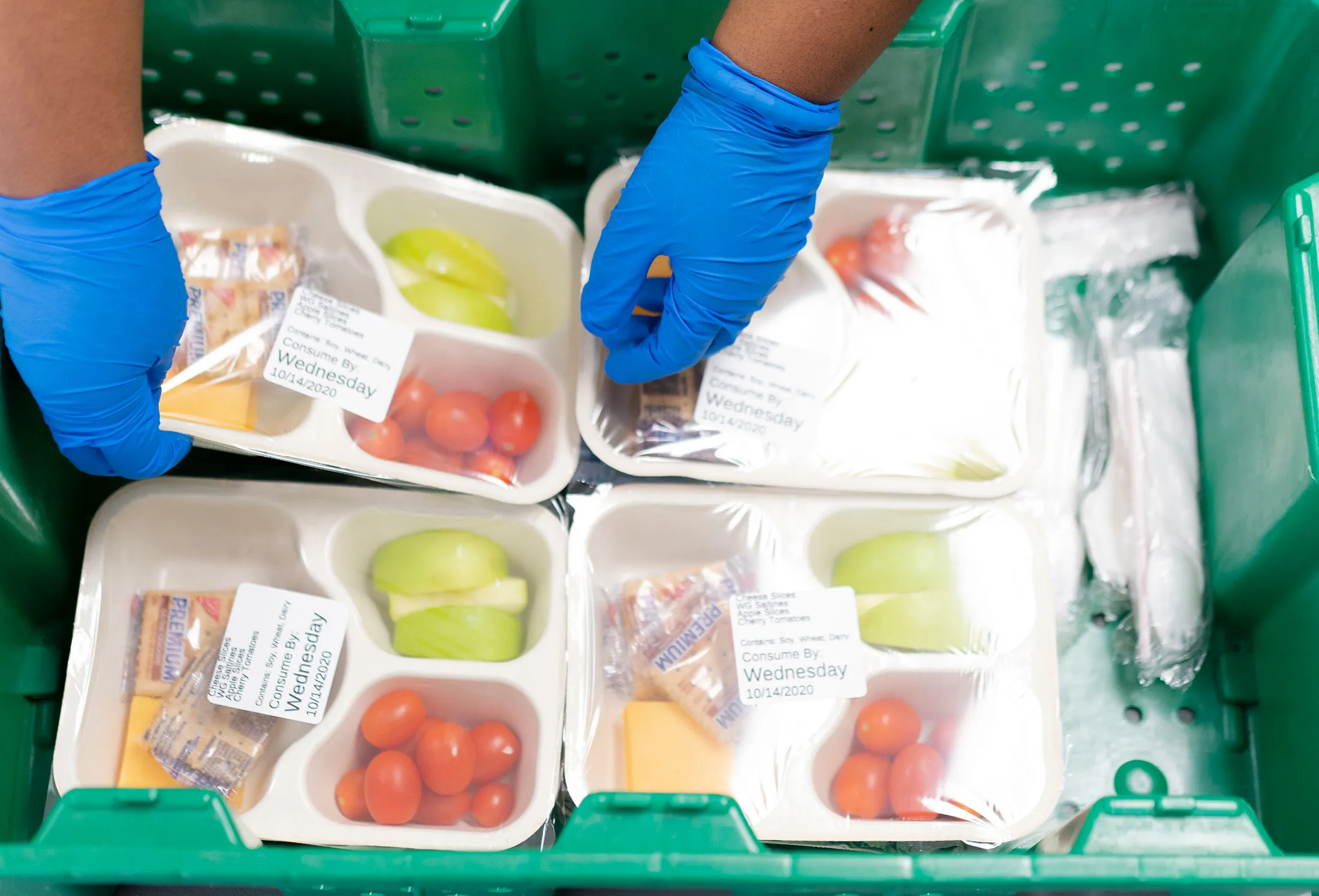 A meal in a package at the South Side YMCA of Metro Chicago.