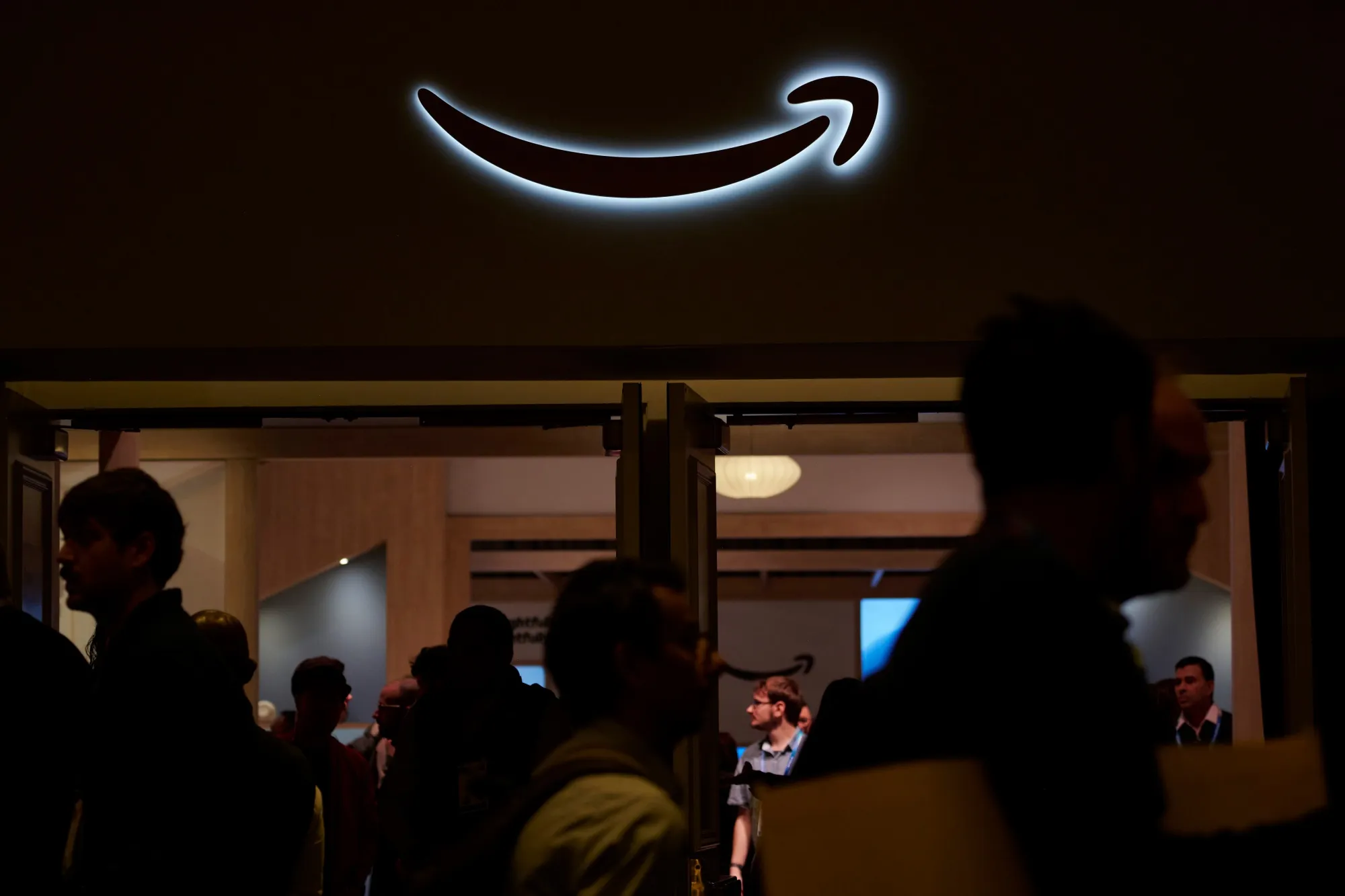 Amazon signage during the 2026 CES event in Las Vegas.